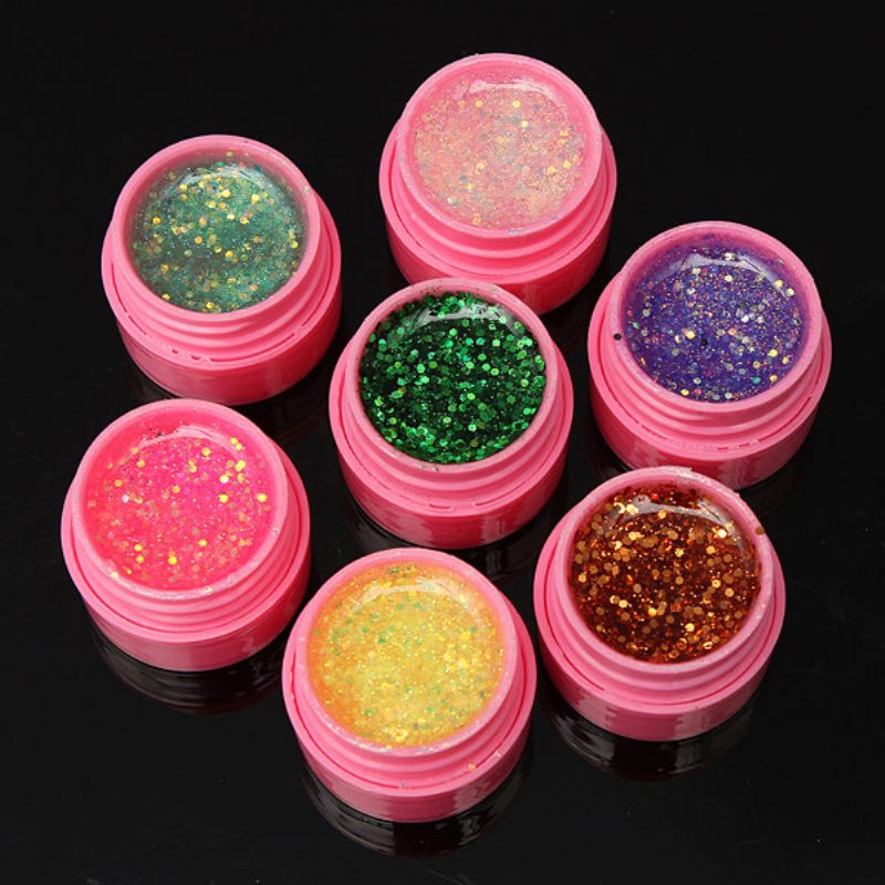 36 Db Mix Colors Shining Glitter Akril Uv Gél Építő Lakkkészlet