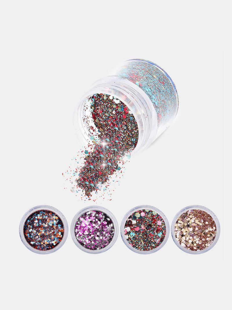 Nail Art Glitter Dust Powder Flitter Tippek 3d Manikűr Dekoráció