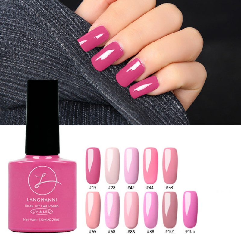 Princess Pink Nail Gel Lakk Leáztatható Uv-zselé Színes Tartós Köröm Gél Barkácsolás Art