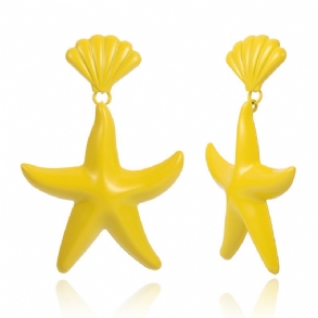Női Fülbevaló Tengeri Csillag Medállal Starfish Stud Kagyló Divatos Díszruha Utazási Ünnepi Tematikus Bulikhoz