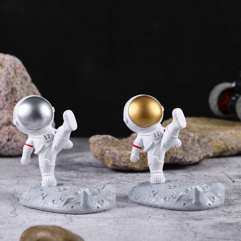 1 Db Kreativitás Szobor Űrhajós Modell Otthoni Gyanta Kézműves Íróasztal Dekoráció