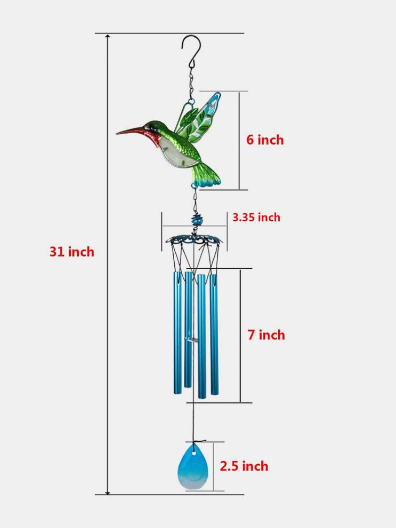 1 Db Színes Szitakötő Kolibri Medál Csengő Szélcsengő Beltéri Kültéri Kertben Lakberendezési Díszek