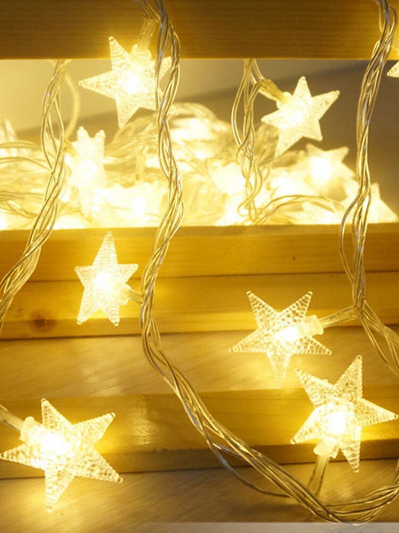 10m 100 Led 220v Fairy String Star Light Lámpa Esküvői Karácsonyi Parti Kültéri Beltéri Szoba Dekoráció