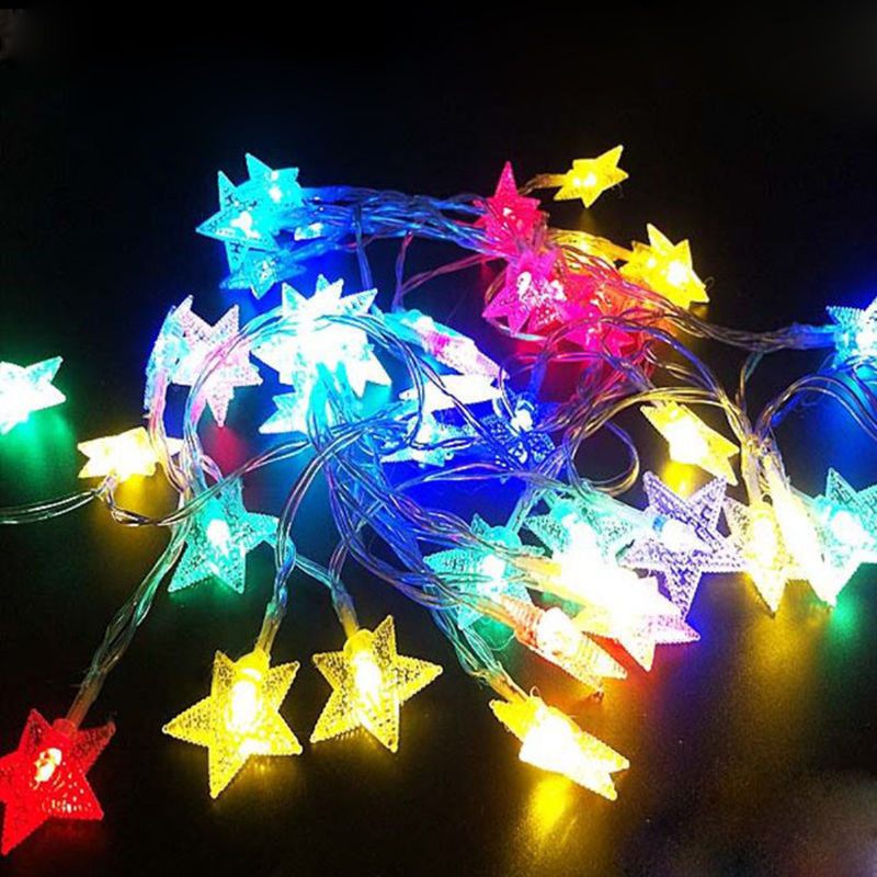 10m 100 Led 220v Fairy String Star Light Lámpa Esküvői Karácsonyi Parti Kültéri Beltéri Szoba Dekoráció