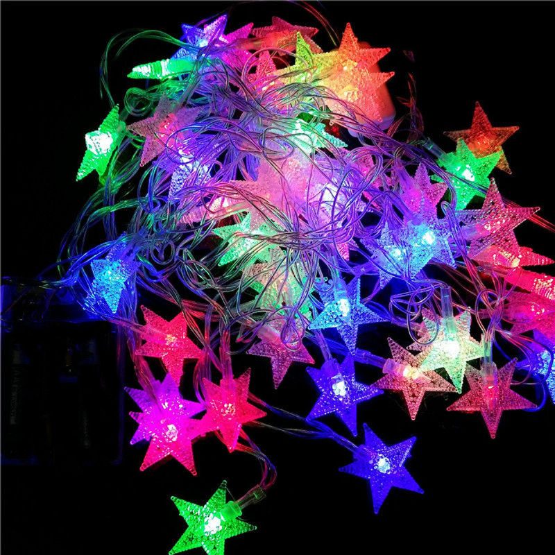 10m 100 Led 220v Fairy String Star Light Lámpa Esküvői Karácsonyi Parti Kültéri Beltéri Szoba Dekoráció