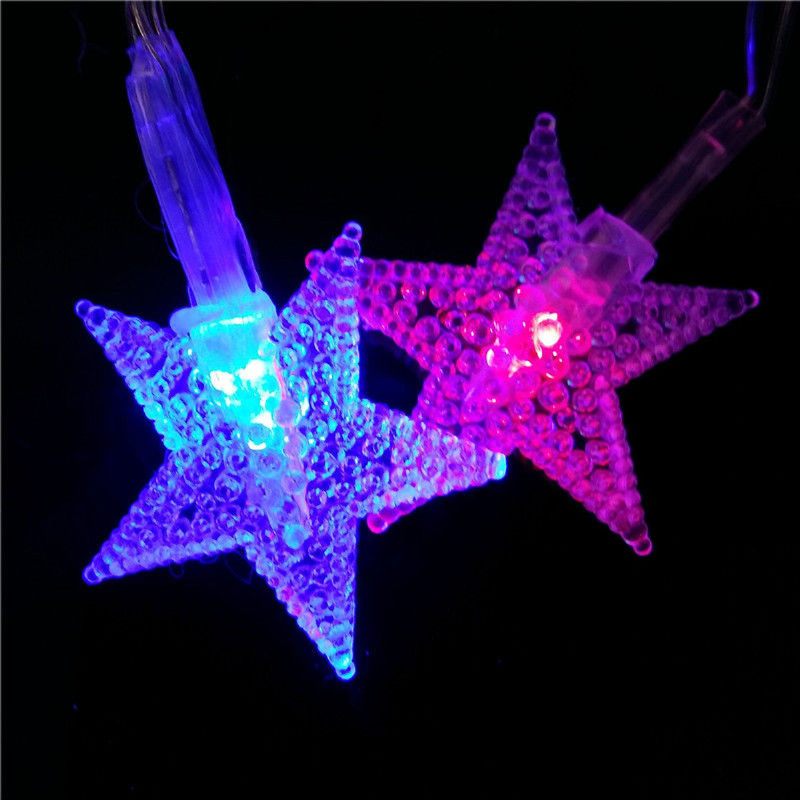 10m 100 Led 220v Fairy String Star Light Lámpa Esküvői Karácsonyi Parti Kültéri Beltéri Szoba Dekoráció