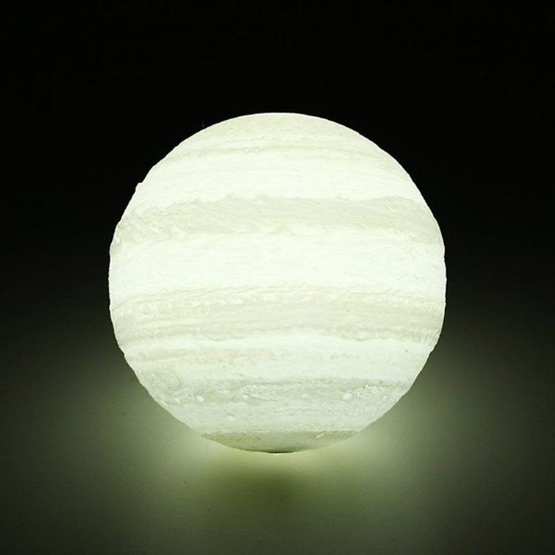 13 cm-es 3d Jupiter Lámpa Usb Újratölthető Érintésérzékelő Színváltó Led Éjszakai Fény Ajándék Dc5v