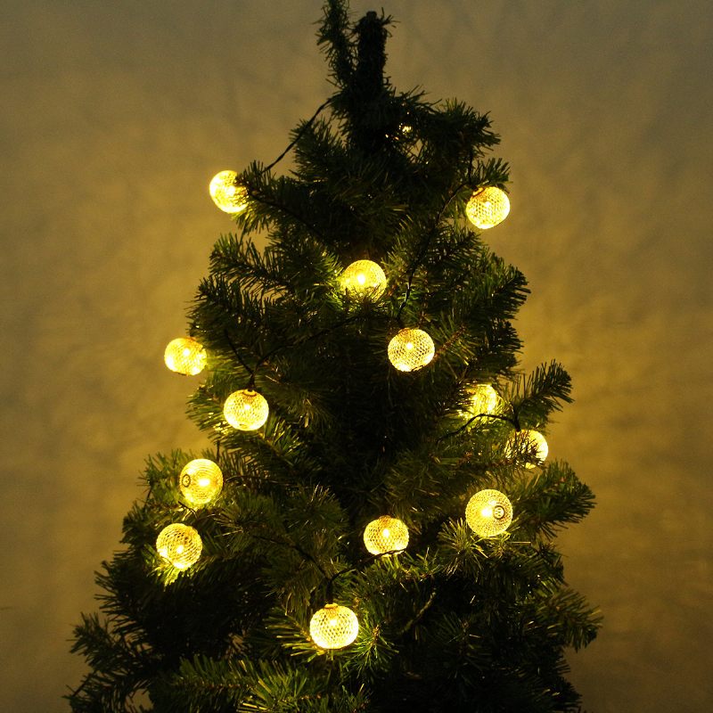 20 Led-es Napelemes Lámpák Vaslámpás Kültéri Vízálló Karácsonyi Kerti Lakberendezés