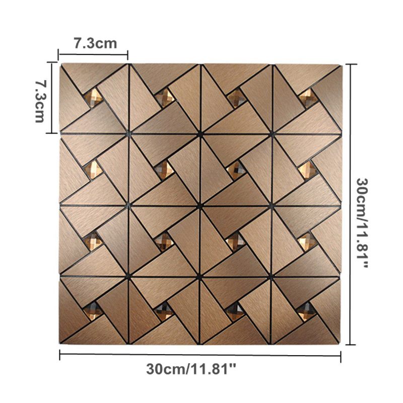 30x30 cm-es Alumínium Csempe Öntapadós Konyhai Hátlap Matrica Dekor