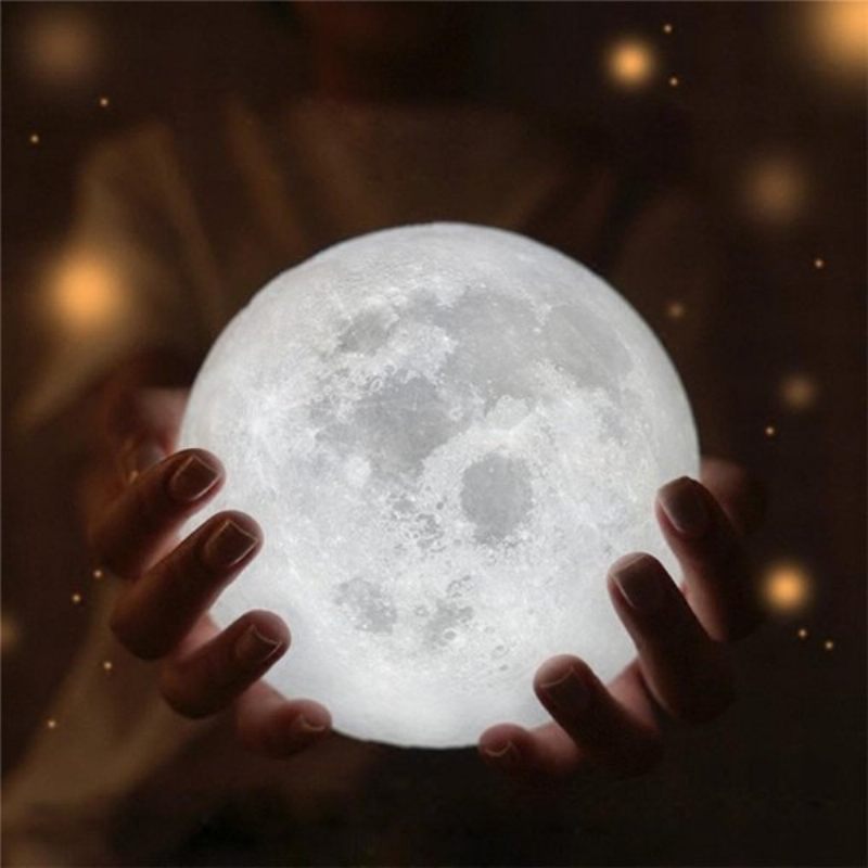3d Hold Lámpa 16 Színváltó Usb Töltő Led Éjszakai Fény Távirányító Ajándék Karácsonyi Dekoráció