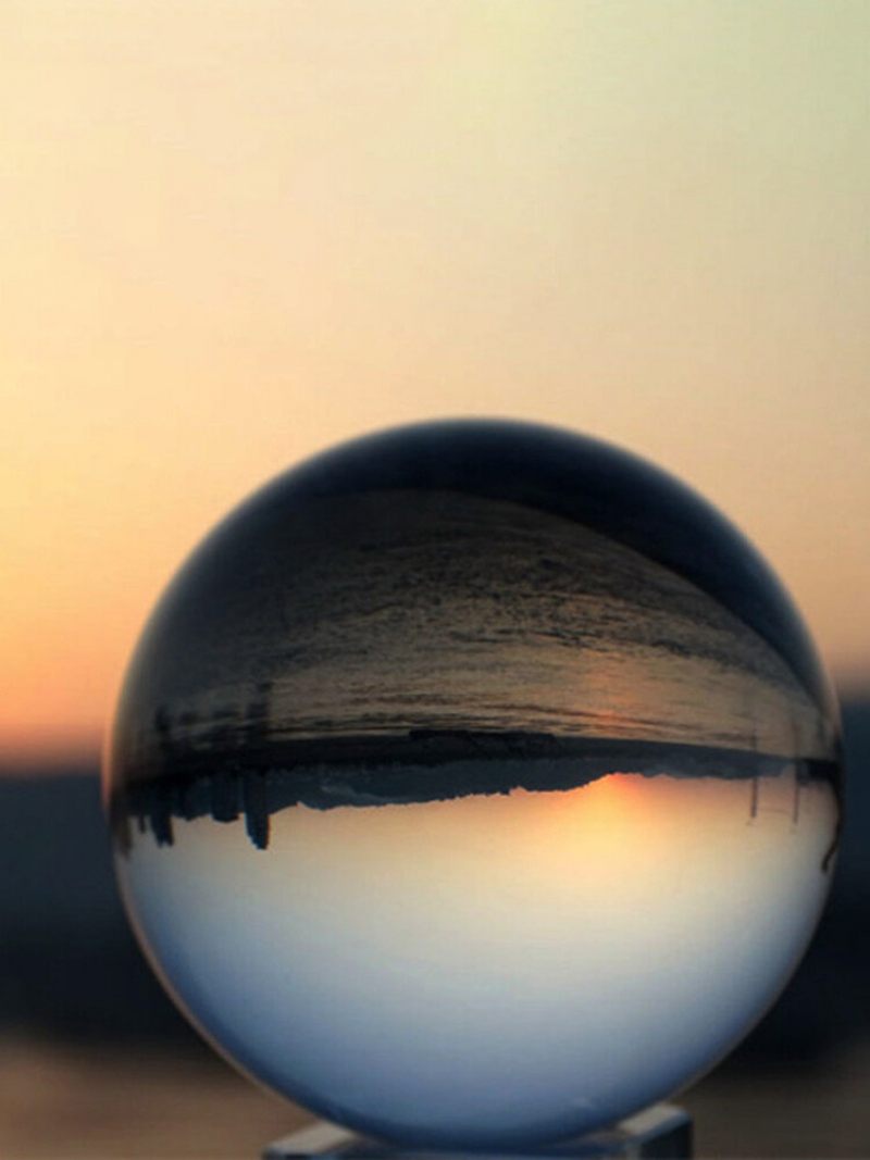 40-120 mm Átlátszó Magic Crystal Ball Gömb Üveg Dekoratív Golyós Fénykép Lakberendezés