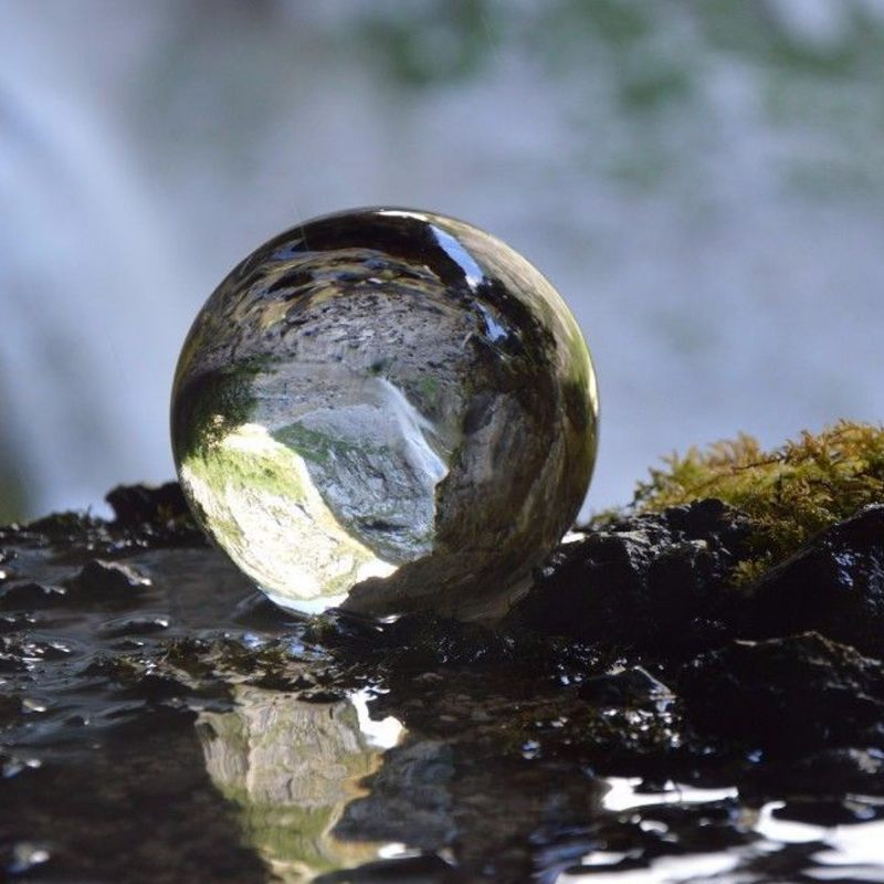 40-120 mm Átlátszó Magic Crystal Ball Gömb Üveg Dekoratív Golyós Fénykép Lakberendezés