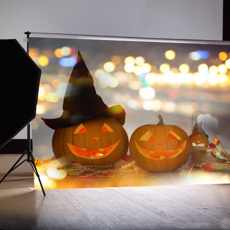 5x7ft Vinyl Halloween Éjszakai Fotózás Háttér Fotóstúdió Otthoni Dekoráció