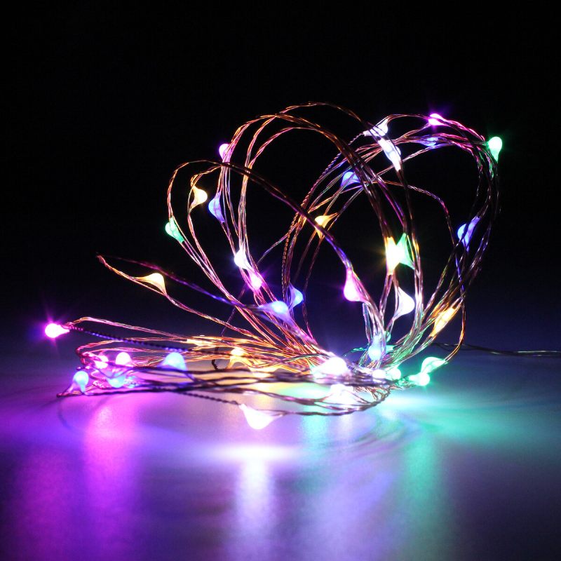 Elemes 5m 50 Led-es Vízálló Rézhuzal Fairy String Light Karácsonyi Távirányító