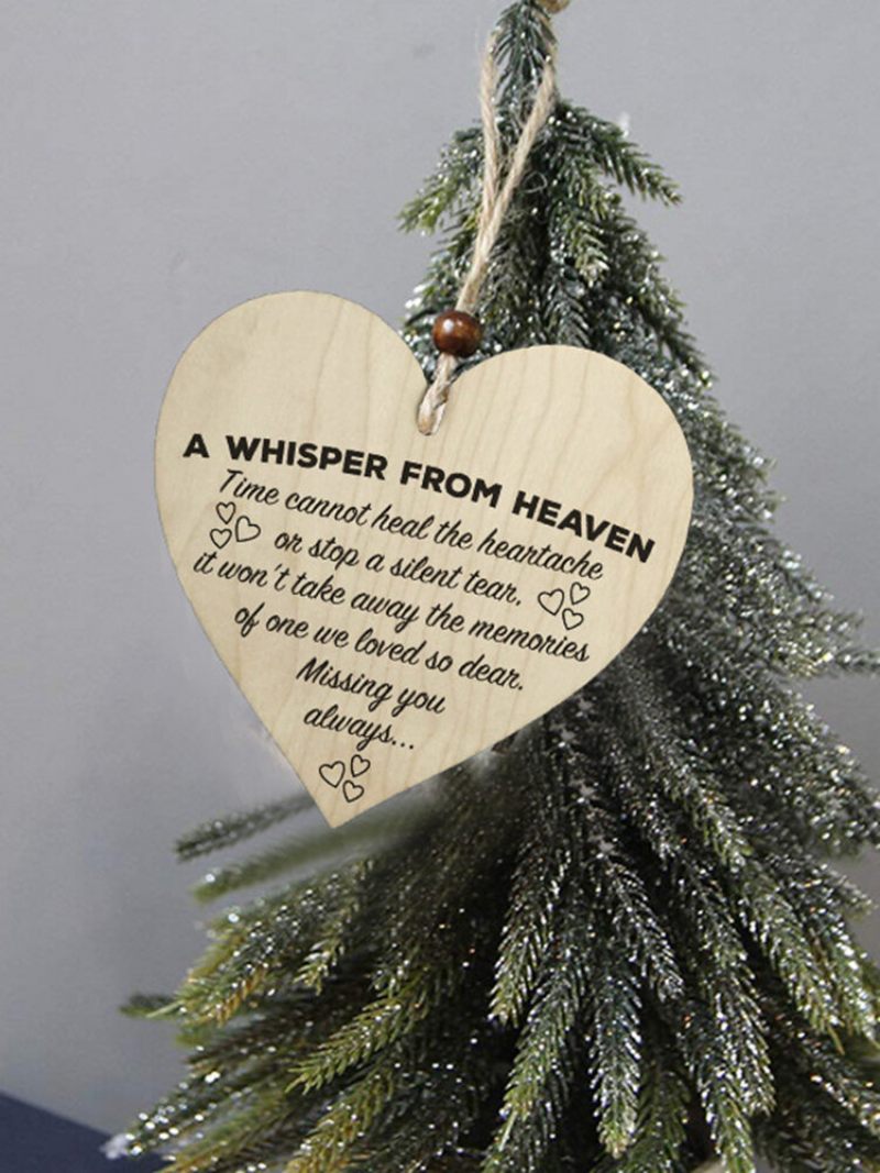 Fából Készült Karácsonyi Chips Függő Ajándék Plakett Fa Medál Szív Alakú Borosüveg Dekoráció Otthoni Címkékhez