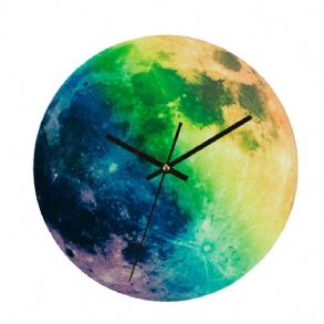 Fényes Falióra – Kreatív Kerek Világító Óra Hold És Bolygó Megjelenésével