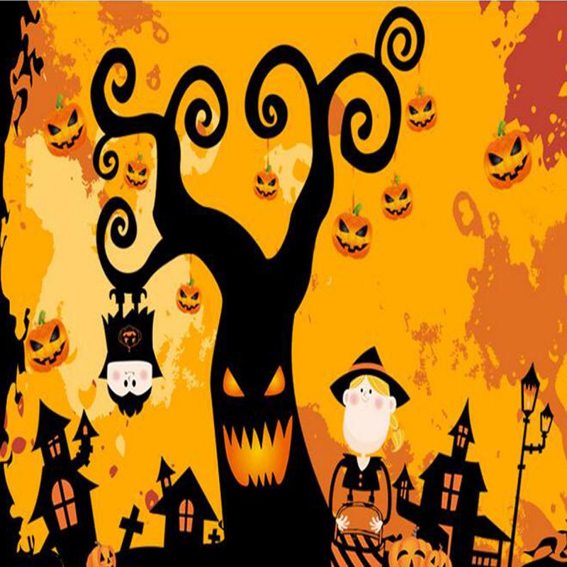 Halloween Falmatricák Üveg Paszta Hawk House Horror Pók Varázsló Ünnepi Dekoráció