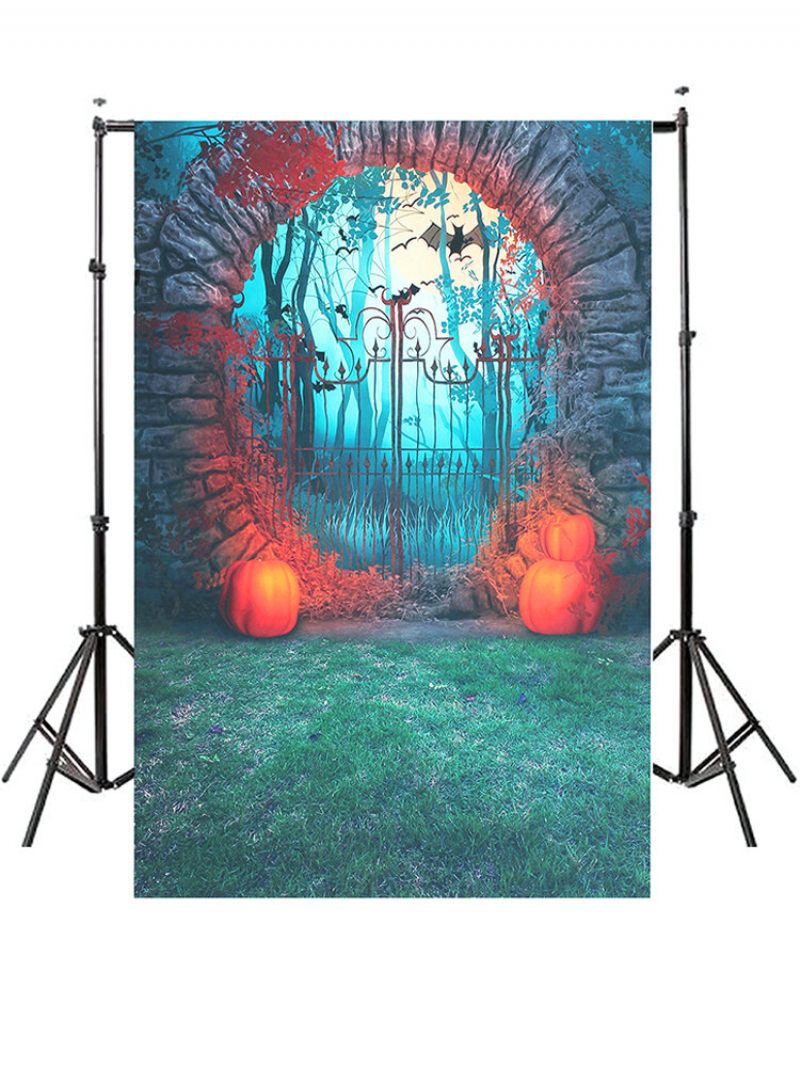 Halloween Pumpkin Denevér Stúdió Ruhával Fotózás Háttér Tartós Fotó Party Fali Dekoráció