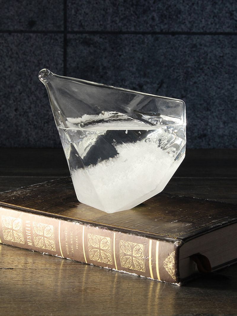 Időjárás Előrejelzés Crystal Storm Glass Kreatív Lakberendezés Karácsonyi Ajándék Gyémánt Alakú