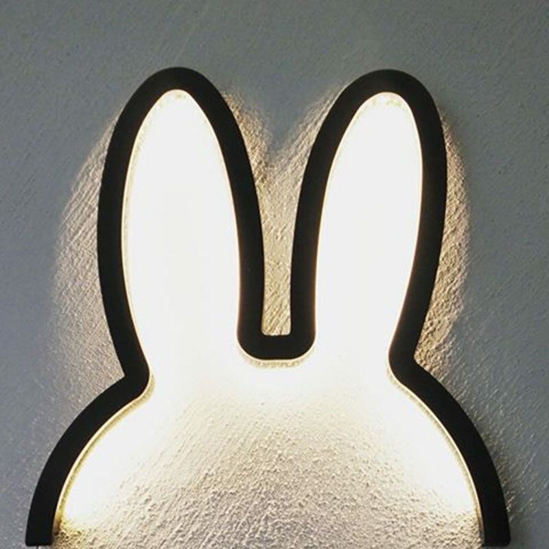 Ins Nordic Style Gyermek Dekoráció Kreatív Led Lámpa Rabbit Night Light