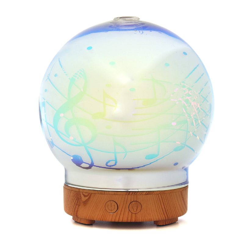 Note Style 3d Párásító Aromaterápiás Lámpa 3d Üveg Éjszakai Fények Diffúzor