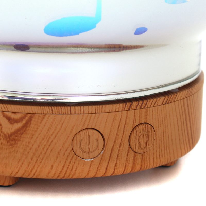 Note Style 3d Párásító Aromaterápiás Lámpa 3d Üveg Éjszakai Fények Diffúzor