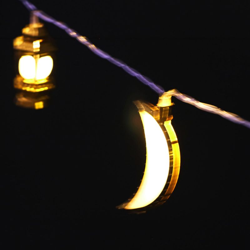 Ramadan És Eid Dekorációs Lámpák Led Otthoni Buli Kedvence Szép Led-es Fényfüzérek Világítási Füzér Dekoráció