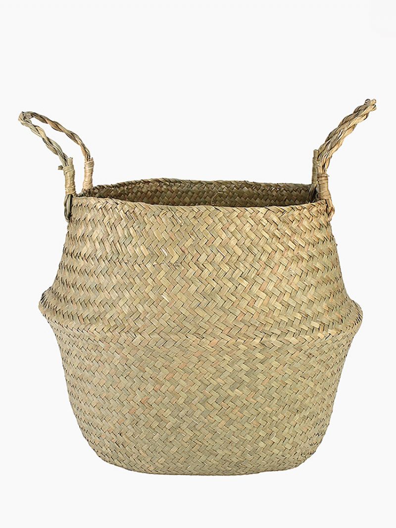 Seagrass Belly Basket Tároló Mosoda Home Panier Boule Natural Sea Grass