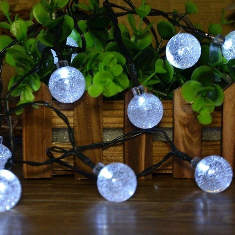 Solar 30 Led Kültéri Vízálló Party String Fairy Light Festival Ambience Lights