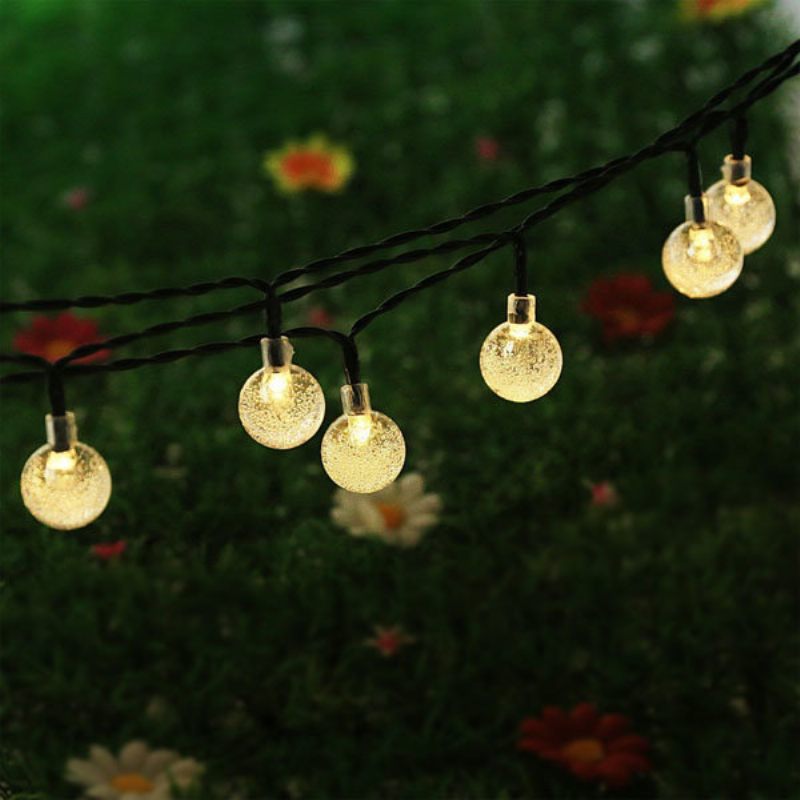 Solar 30 Led Kültéri Vízálló Party String Fairy Light Festival Ambience Lights