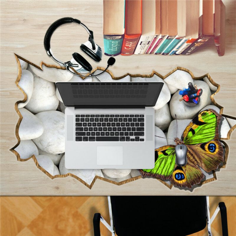 Stone Butterfly Pag Sticker 3d Asztali Matrica Fali Matricák Otthoni Asztal Asztaldísz Ajándék