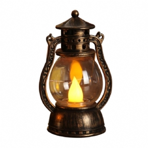 Vintage Stílusos Dekorációs Lámpás Led Lámpa Kanóc Utánzattal Kreatív Bár Udvari Újévi Dísz
