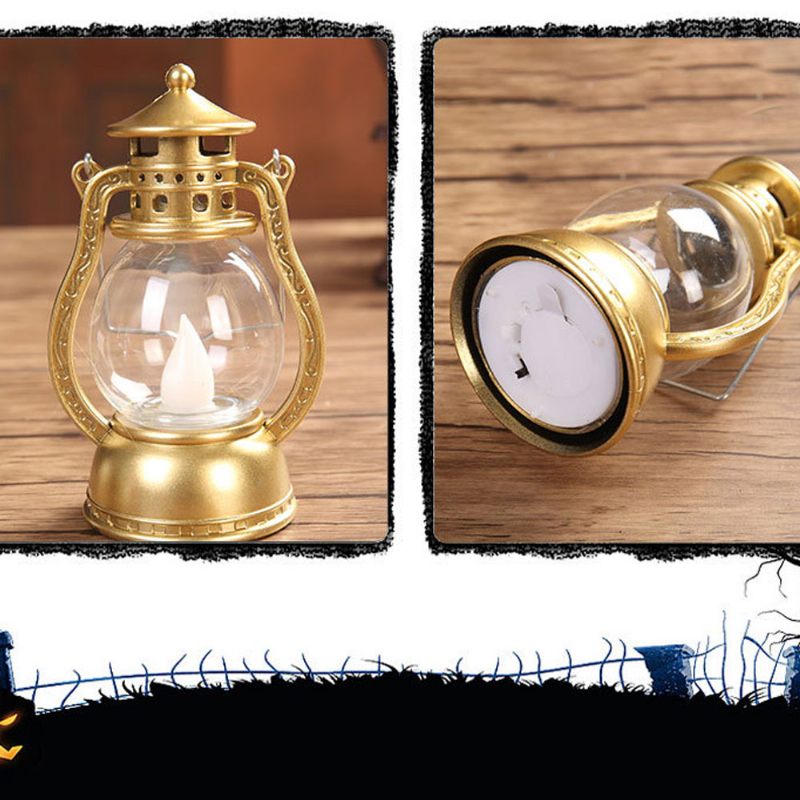 Vintage Stílusos Dekorációs Lámpás Led Lámpa Kanóc Utánzattal Kreatív Bár Udvari Újévi Dísz