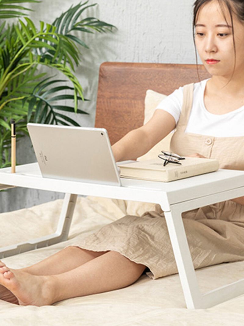 Ágy Kis Asztal Hordozható Összecsukható Hálóterem Íróasztal Ágy Lazy Étkezőasztal Mobil Laptopasztal