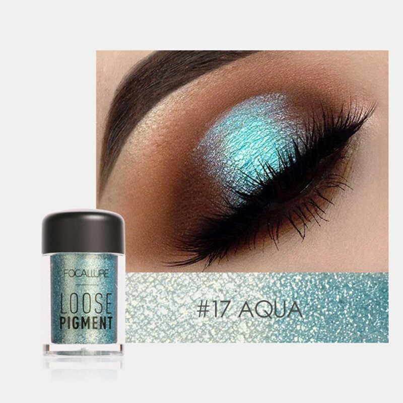 18 Színű Monokróm Szemhéjpúder Flitter Glitter Pearly Brighten Makeup Vízálló Szemhéjfesték