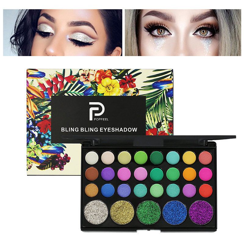 29 Színű Gyémánt Szemhéjpúder Paletta Tartós Csillogó Stage Party Szemhéjfesték Eye Cosmetic