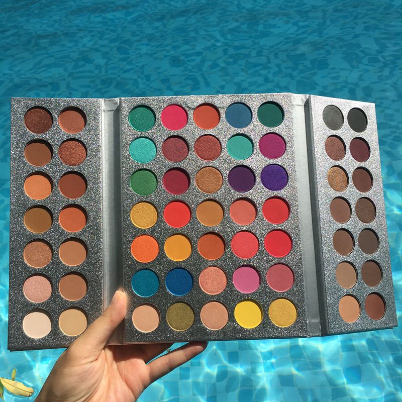 63colors Pro Szemhéjfesték Paletta Füstös Matt Tartós Csillogó Kiemelő Bronzosító