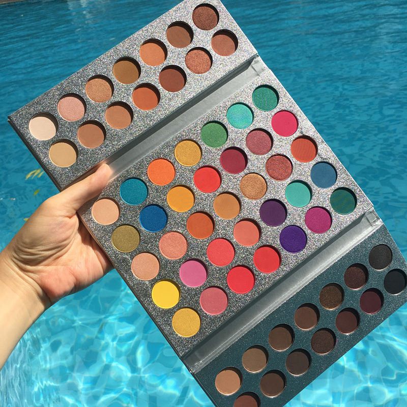 63colors Pro Szemhéjfesték Paletta Füstös Matt Tartós Csillogó Kiemelő Bronzosító