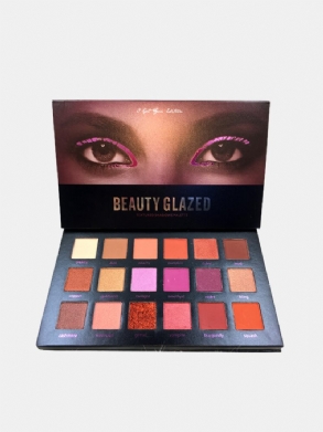 Beauty Glazed Matt Csillogó Szemhéjfesték Paletta Eyes Smink Természetes Hosszantartó