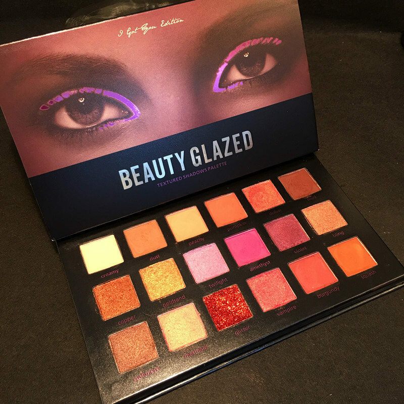 Beauty Glazed Matt Csillogó Szemhéjfesték Paletta Eyes Smink Természetes Hosszantartó