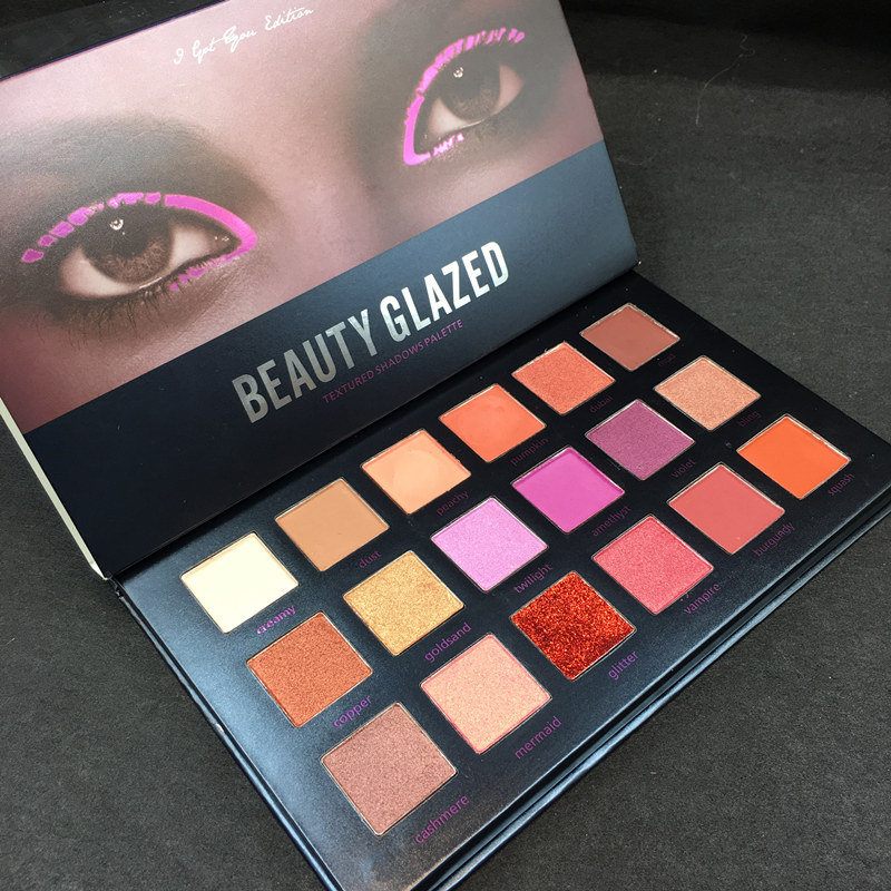 Beauty Glazed Matt Csillogó Szemhéjfesték Paletta Eyes Smink Természetes Hosszantartó