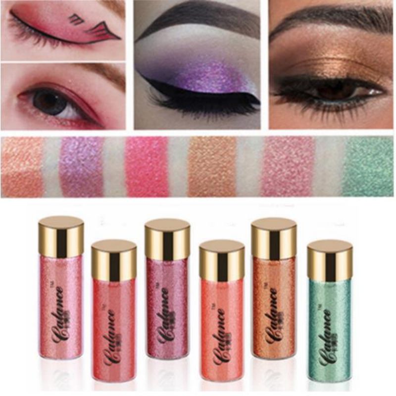 Calance Diamond Mermaid Glitter Szemhéjpúder Villanó Púder Pigment Vízálló Hosszan Tartó 6 Szín