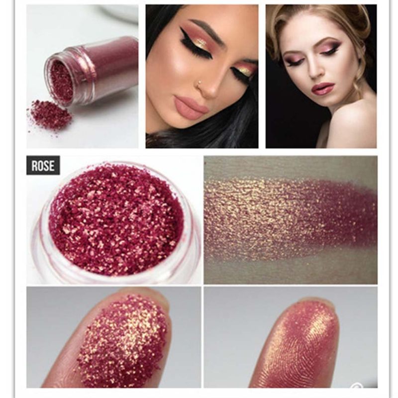 Calance Diamond Mermaid Glitter Szemhéjpúder Villanó Púder Pigment Vízálló Hosszan Tartó 6 Szín