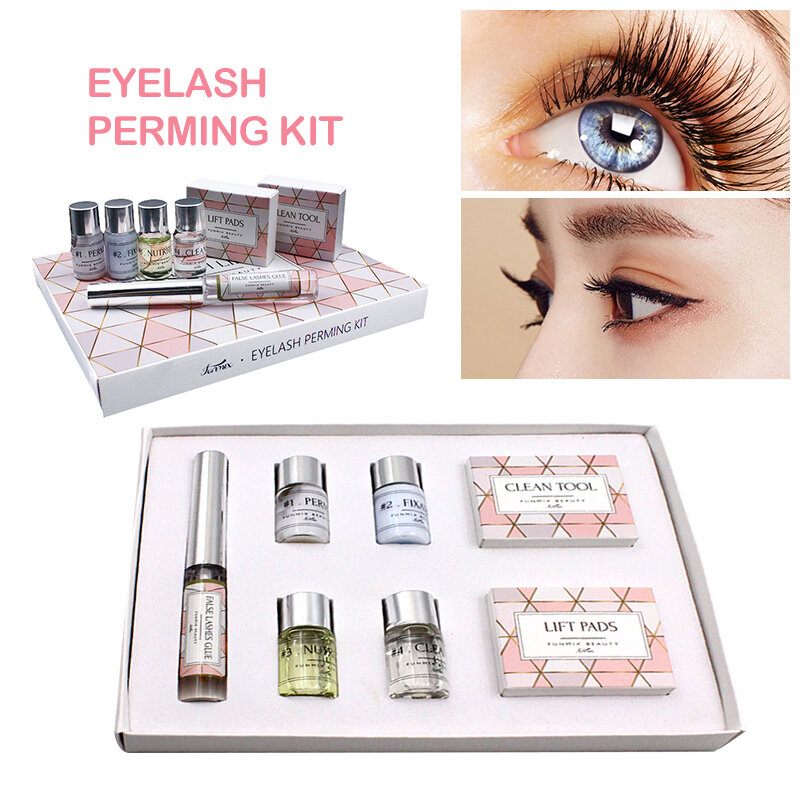 Diy Lashes Lifting Készletek Rudak Ragasztóval Eye Szempilla Daueráló Készlet Hosszabbító Dauer Nem Stimuláló Sminkeszközök