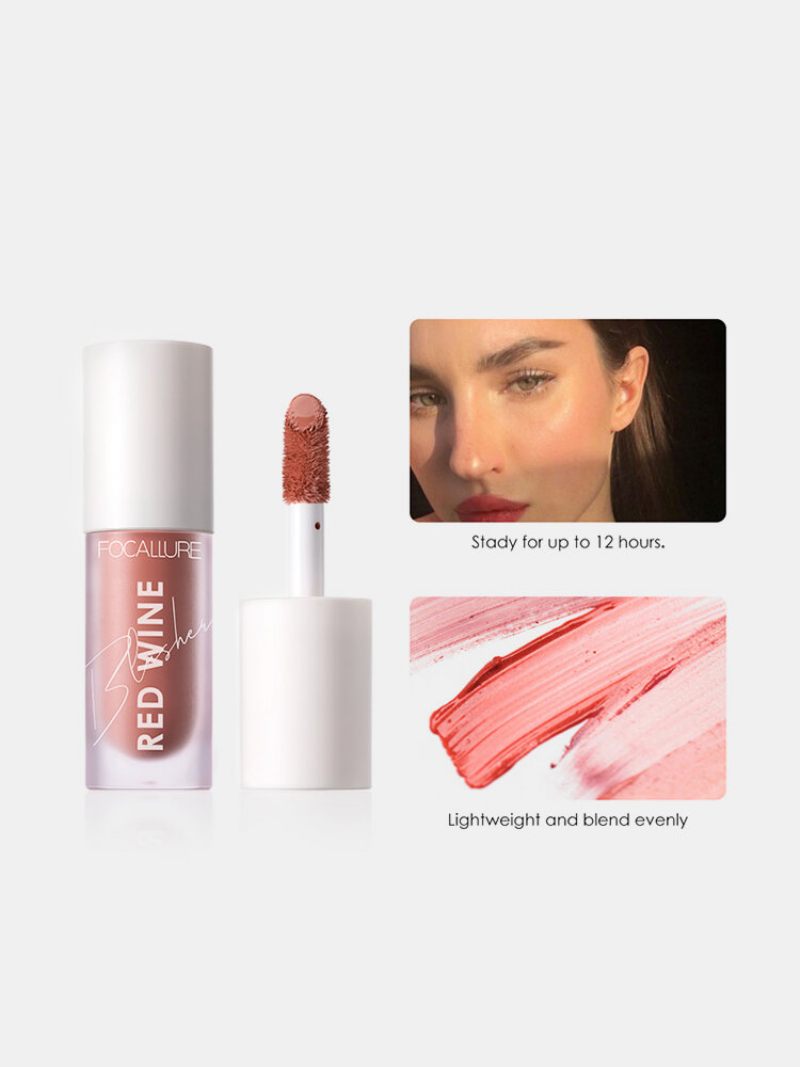 Folyékony Arcpirosító Kontúr Smink Matt Hosszantartó Brightening Rouge Blush