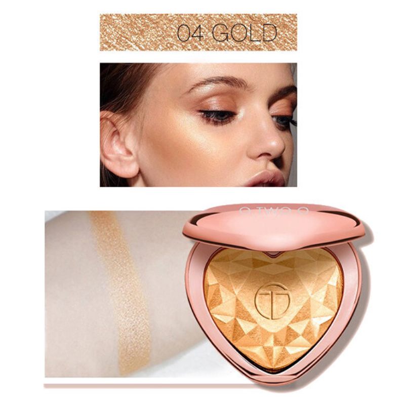 Heart Shimmer Highlighters Paletta Tartósan Ragyogó Arckiemelő Púder 3d Arcsminkhez