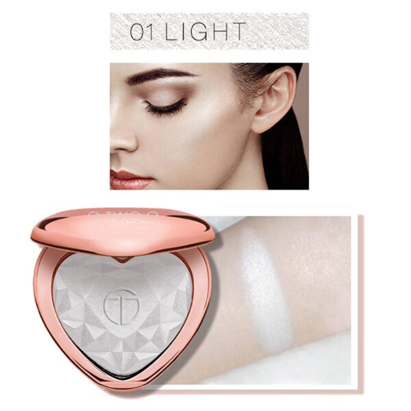 Heart Shimmer Highlighters Paletta Tartósan Ragyogó Arckiemelő Púder 3d Arcsminkhez