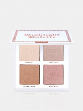 Imagic 4colors Highlighter Powder Palette Shimmer Contouring Highlight Face Bronzer Sminkpúder