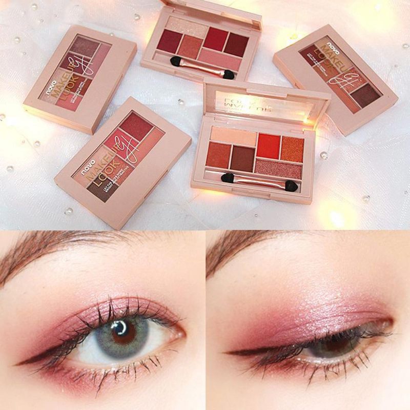 Matte Ground Eye Shadow Disc Silky Six Eyeshadow Pearl Light Color Eye Sminkeszköz Kezdőknek