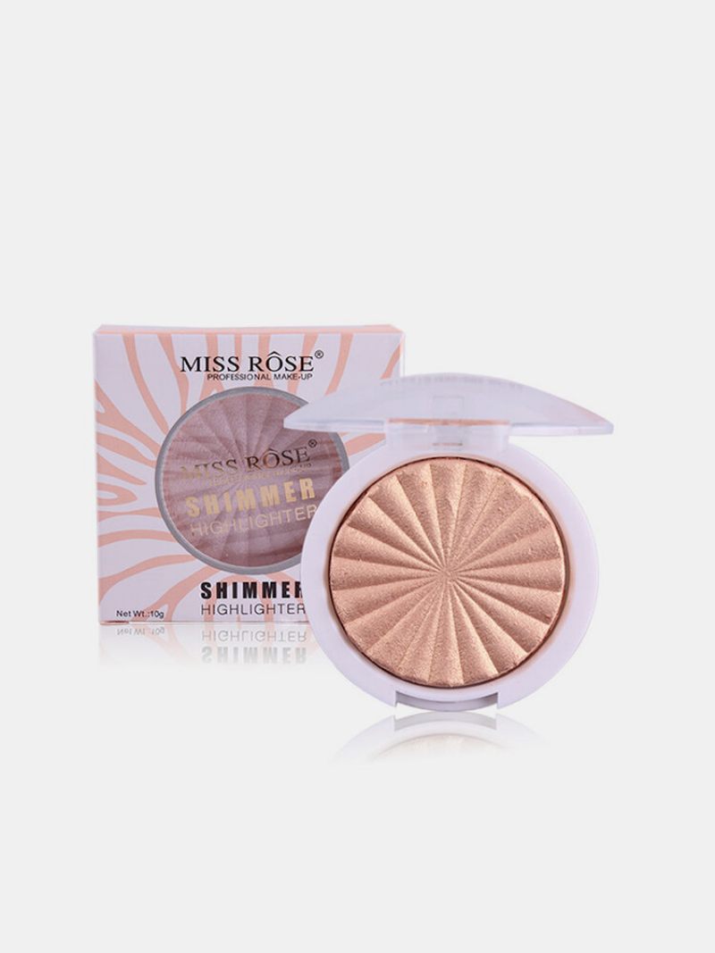 Miss Rose Kiemelő Smink Paletta White Gold Shimmer Glow Brightening Púder Kiemelők Cosmeti